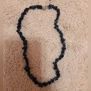 Black stone necklace